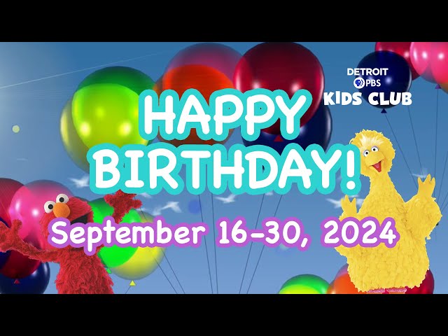 ⁣September 16-30, 2024 Birthday Buddies  PBS Kids