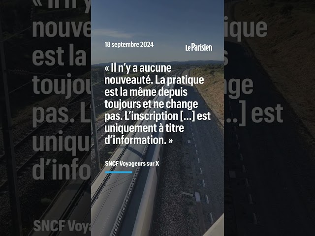 ⁣SNCF : vous avez 15 minutes pour vous asseoir, sinon votre place est réattribuée