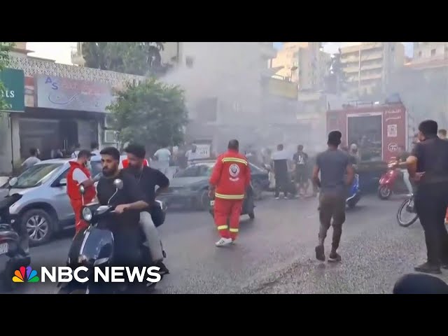 ⁣New reports of explosions in Lebanon one day after pager attacks