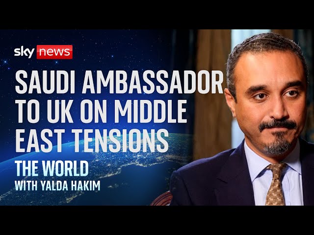 ⁣Saudi ambassador to UK talks to Sky News about Hezbollah pager attack, Middle East tensions & Ga