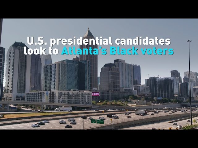 ⁣U.S. presidential candidates look to Atlanta's Black voters