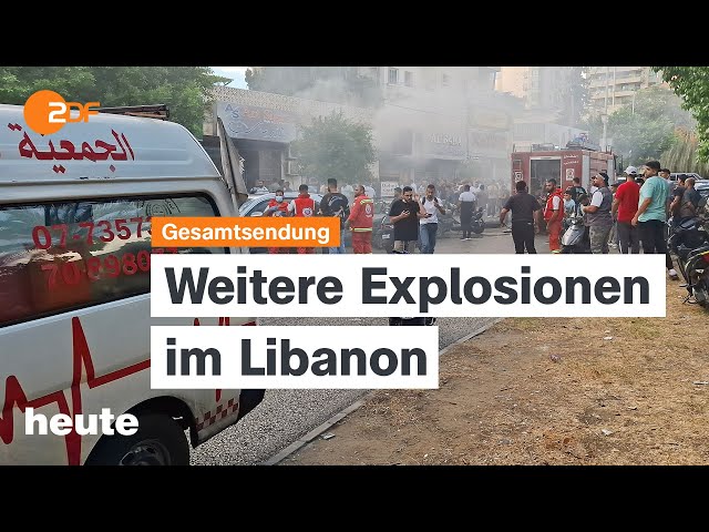 ⁣heute 19:00 Uhr vom 18.09.24: Explosionen im Libanon, Klage der AfD zurückgewiesen, Jugendbericht