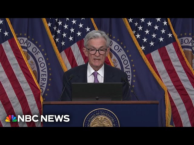 ⁣Powell speaks on Federal Reserve decision to cut interest rates