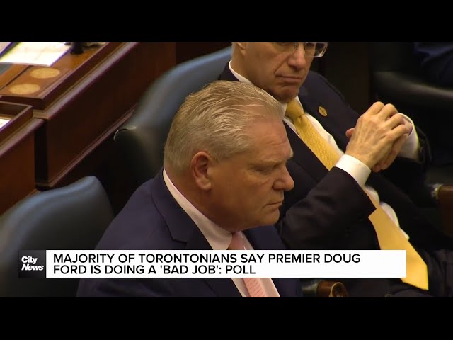 ⁣Majority of Torontonians feel Premier Ford is doing a 'bad job": poll