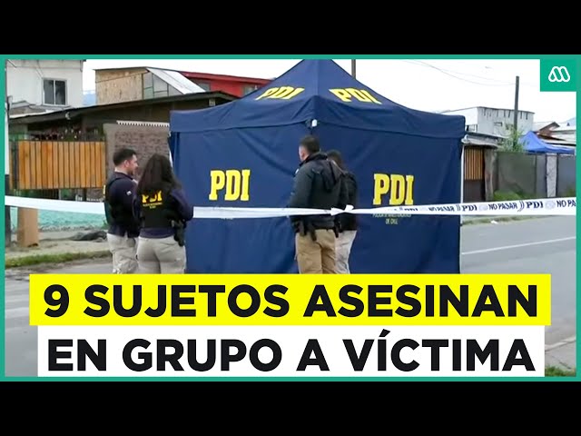 ⁣Con fierros y piedras: Nueve sujetos atacan en grupo a víctima y la asesinan en Puente Alto