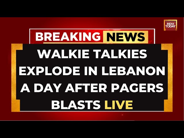 ⁣Lebanon Hezbollah Explosions LIVE: Walkie Talkies Explode Day After Pager Blasts| Gaurav Sawant Live