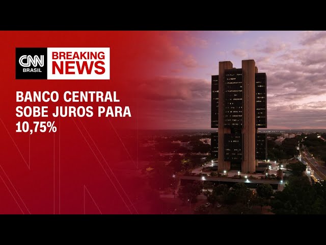 ⁣Banco Central sobe juros para 10,75% | CNN ARENA