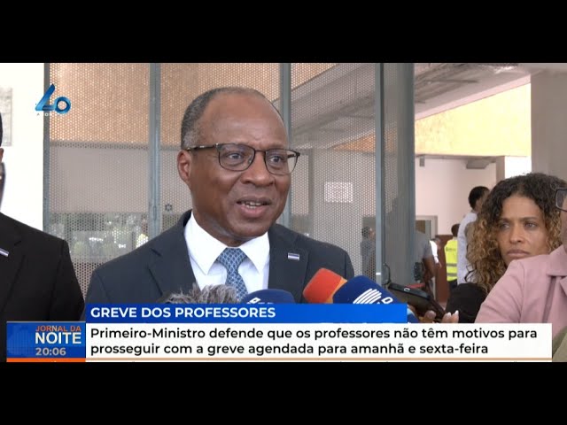 ⁣PM defende que os professores não têm motivos para prosseguir com a greve agendada para amanhã