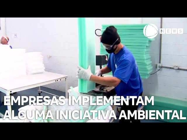 ⁣Quase 90% das empresas implementam alguma iniciativa ambiental