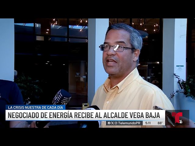 ⁣Decepcionado alcalde de Vega Baja tras reunión con el Negociado de Energía