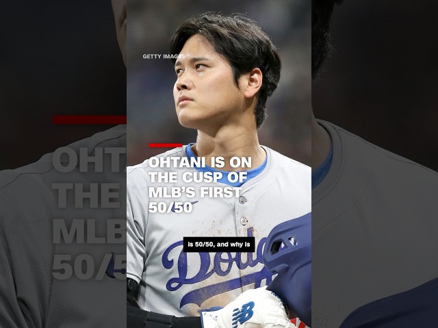 ⁣Ohtani is on the cusp of MLB’s first 50/50