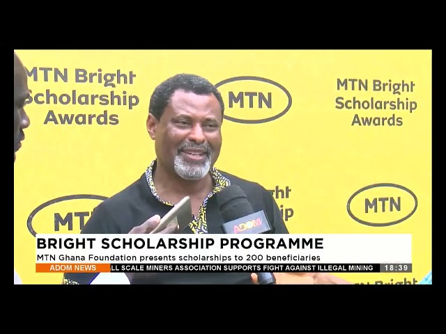 ⁣MTN Ghana Foundation presents scholarship to 200 beneficiaries- Adom TV Evening News (18-09-24)