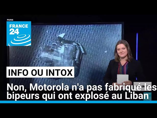 ⁣Non, Motorola n'a pas fabriqué les bipeurs du Hezbollah qui ont explosé • FRANCE 24