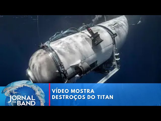 ⁣Novas imagens mostram partes de submersível Titan, que implodiu em 2023 | Jornal da Band