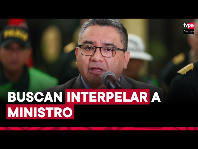 ⁣Juan José Santiváñez: congresistas presentan moción de interpelación contra titular del Mininter