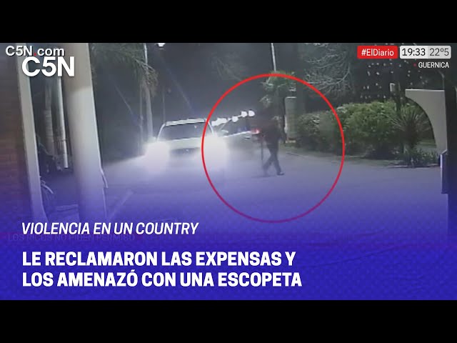 ⁣LOCURA en un COUNTRY: le reclamaron las EXPENSAS y les respondió con una ESCOPETA