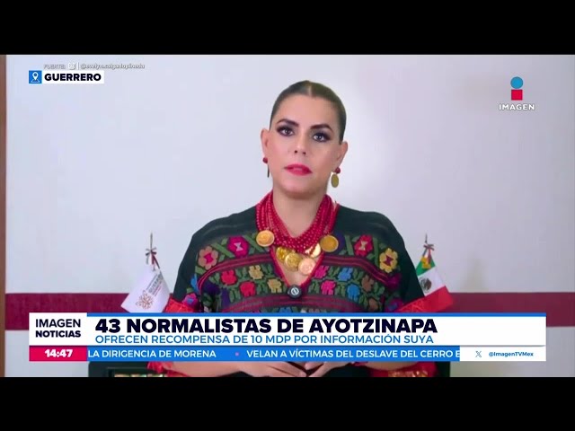 ⁣Anuncian campaña masiva para localizar a los 43 normalistas de Ayotzinapa | Crystal Mendivil