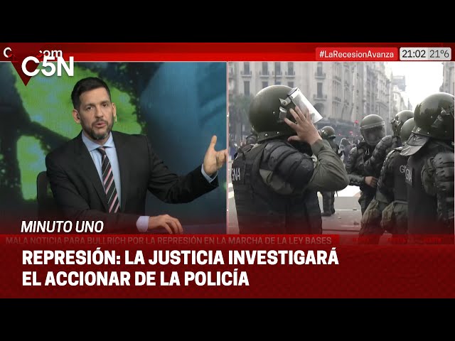 ⁣REPRESIÓN frente al CONGRESO: la JUSTICIA investigará el accionar de la POLICÍA