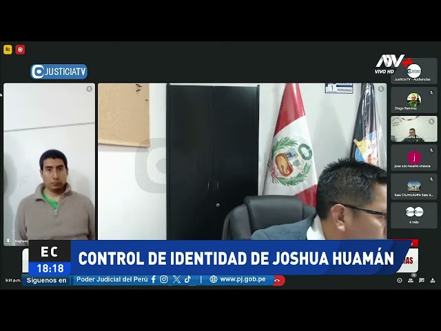 ⁣Corte de Huaura realiza control de identidad a sospechoso de asesinato de enfermera en Cieneguilla