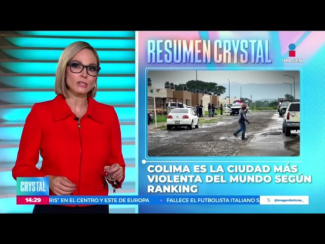 ⁣Colima es de las  ciudades más violentas del mundo | Noticias con Crystal Mendivil