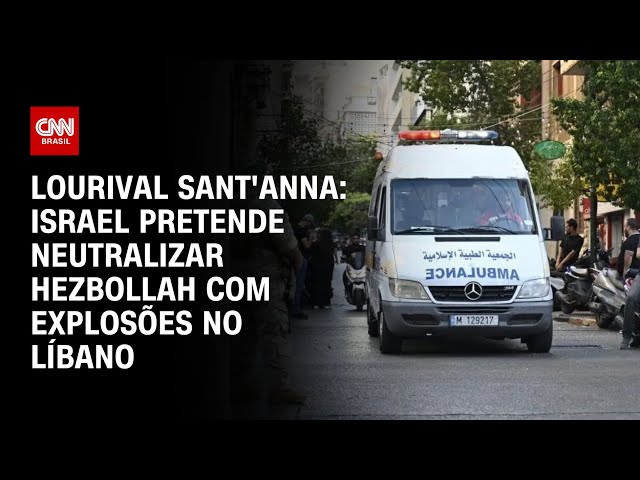 ⁣Lourival Sant'Anna: Israel pretende neutralizar Hezbollah com explosões no Líbano | CNN PRIME T