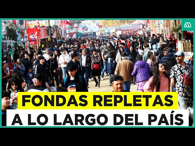 ⁣Fondas repletas en el país: Masiva asistencia en el Parque O'Higgins, la Pampilla y Viña del Ma