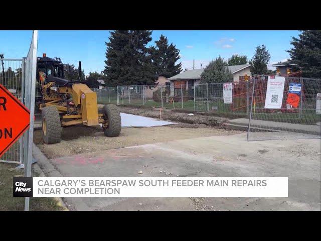 ⁣Calgary’s Bearspaw South feeder main repairs near completion