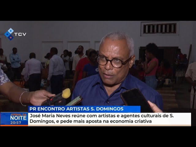 ⁣JMN reúne com artistas e agentes culturais de S. Domingos, e pede mais aposta na economia criativa