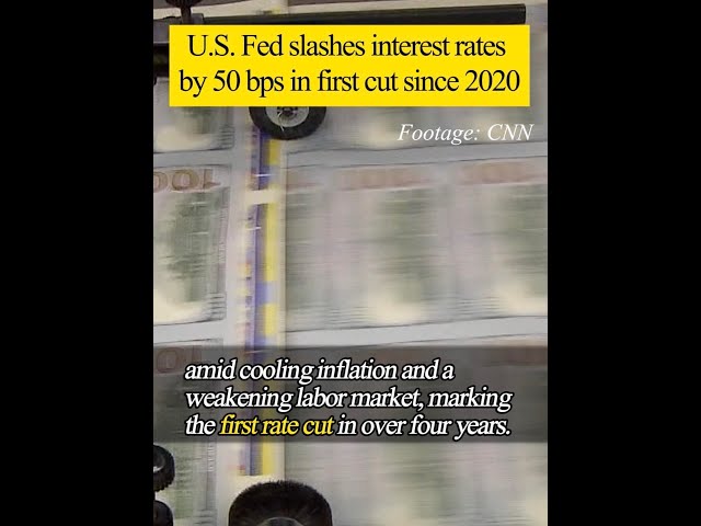 ⁣U.S. Fed slashes interest rates by 50 bps in first rate cut since 2020