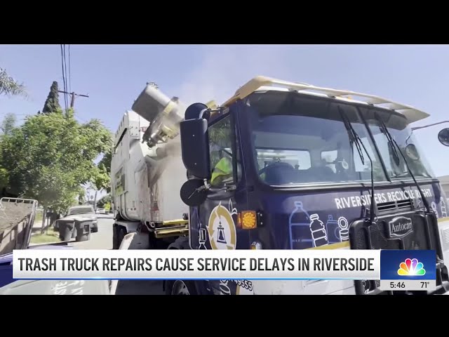 ⁣Riverside residents irate with trash trucks' delays