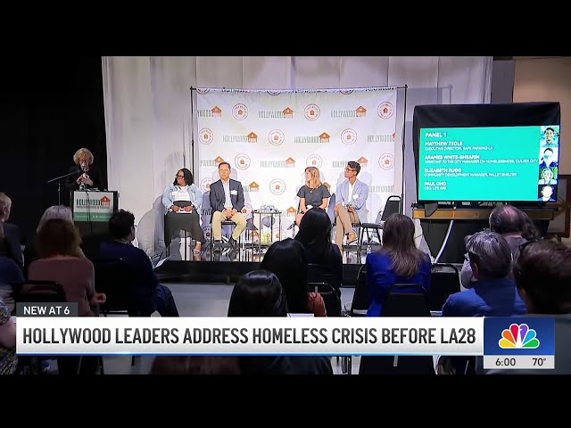 ⁣Hollywood leaders address homeless crisis ahead of LA28