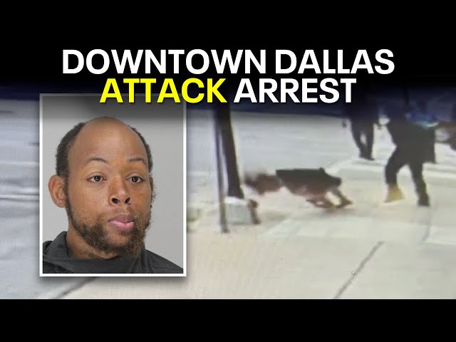 ⁣Downtown Dallas attack: Suspect arrested, charged with aggravated assault