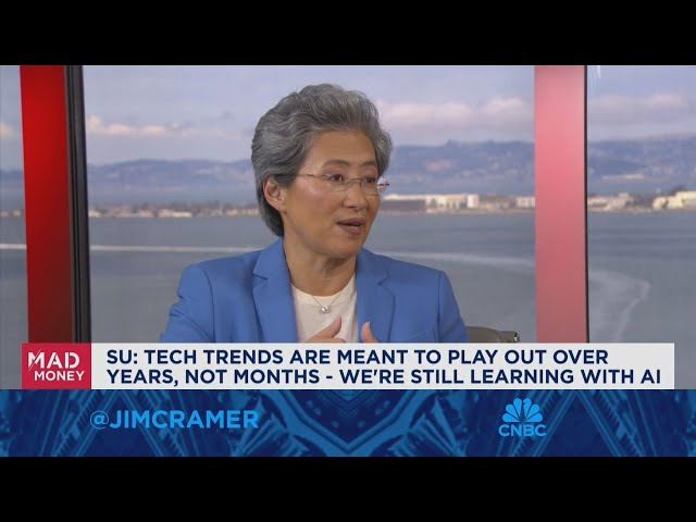 ⁣Tech trends are meant to play out over years, we're still learning with AI, says AMD CEO Lisa S