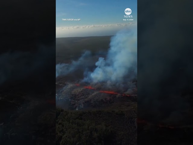 ⁣Hawaii's Kilauea volcano is erupting again