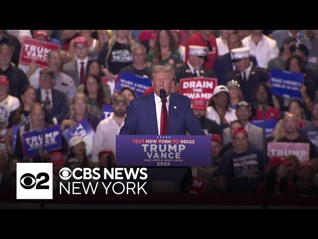 ⁣All eyes on Long Island for Trump campaign rally