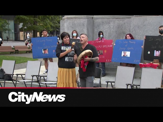 ⁣Vigil in Montreal honors lives of Indigenous People killed