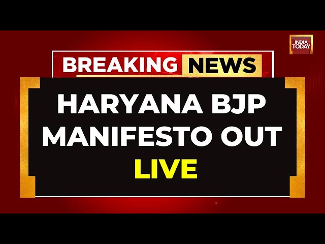 ⁣BJP Releases Haryana Manifesto | Assembly Elections News Live | BJP In Haryana | Haryana Election