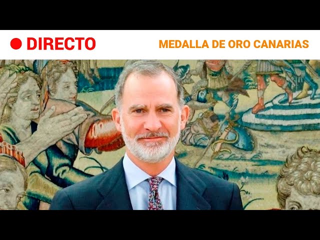 ⁣REY FELIPE VI  EN DIRECTO: RECIBE la MEDALLA de ORO del PARLAMENTO de CANARIAS, en TENERIFE | RTVE