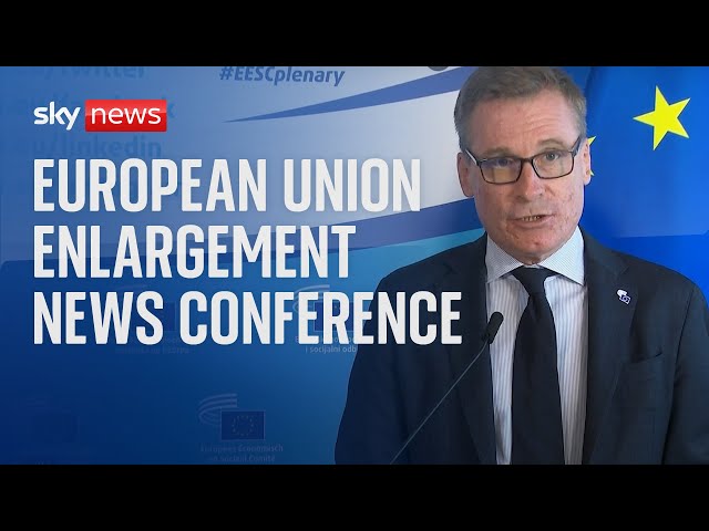 ⁣News conference on the imminent action for European Union enlargement