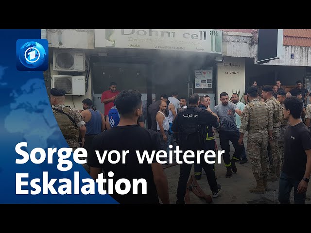 ⁣Explosionen im Libanon: Angst vor weiterer Eskalation