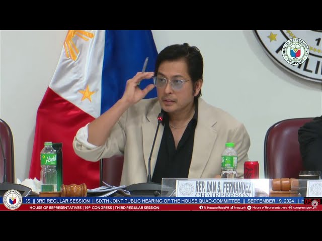 ⁣'Sino ba talaga ang boss sa inyo,' tanong ni Rep. Dan Fernandez kay Cassandra Li Ong