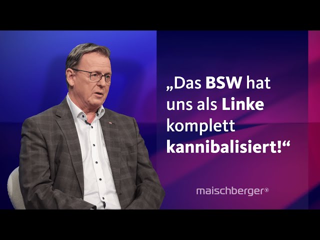 ⁣Bodo Ramelow über seine Zeit als Ministerpräsident in Thüringen, das BSW und die AfD | maischberger