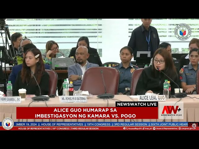 ⁣Alice Guo humarap sa House quad committee | NewsWatch Live