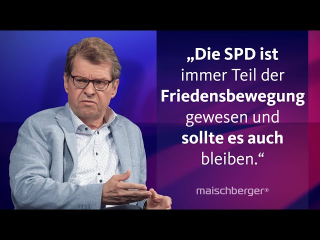 ⁣Ralf Stegner und Sarah Pagung über den Krieg in Ukraine und die Friedensbewegung | maischberger