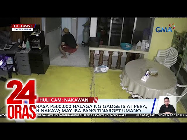 ⁣Nasa P500,000 halaga ng gadgets at pera, ninakaw; may iba pang tinarget umano | 24 Oras