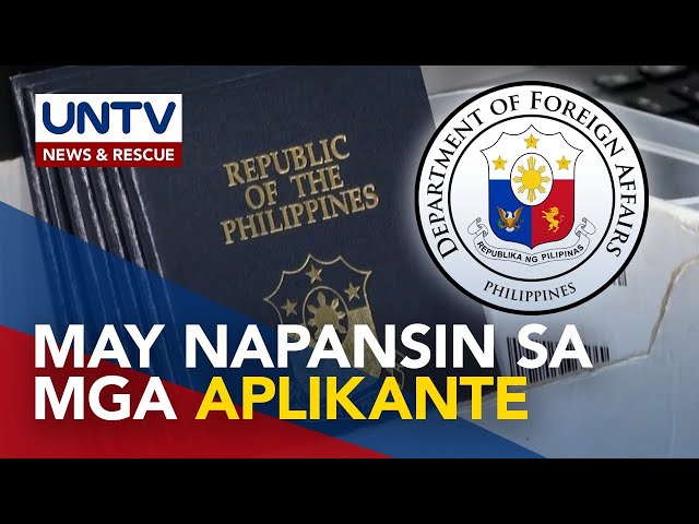 ⁣DFA, may natatanggap na passport application mula sa mga taong kadudaduda ang nationality