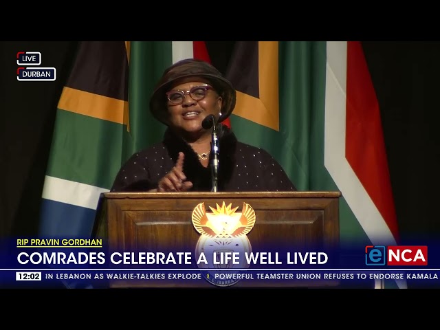 ⁣Thoko Didiza celebrates the life Pravin Gordhan