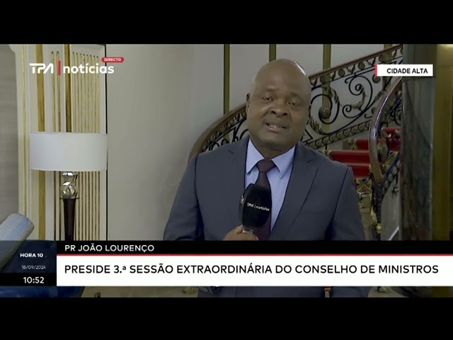 ⁣PR .João Lourenço - Preside 3ª sessão extraordinária do conselho de ministros