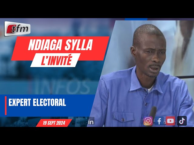 ⁣L´invite d´infos matin | Ndiaga SYLLA, expert électoral - 19 septembre 2024