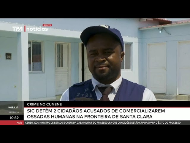 ⁣Crime no Cunene - SIC detém 2 cidadãos acusados de comercializarem ossadas humanas na fronteira...